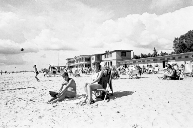 Summertimes on the beach of Pärnu.