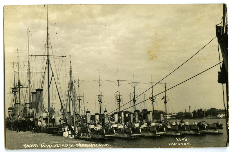 Swedish military fleet at the port of Pärnu