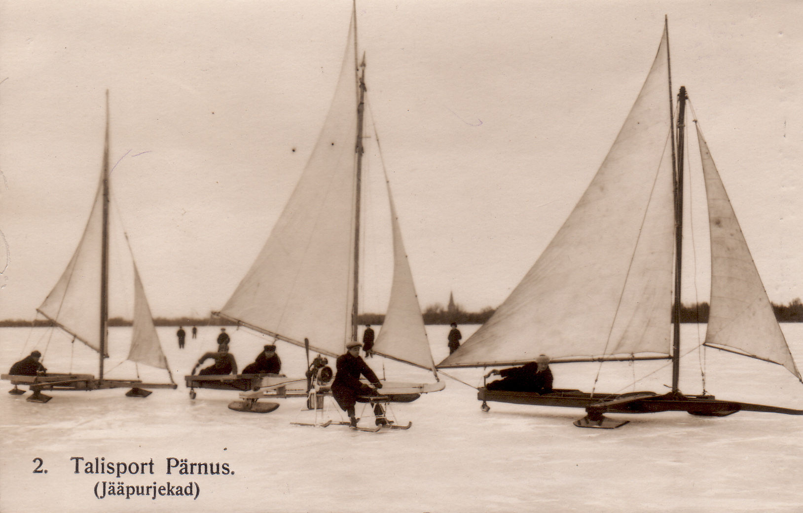 Ice sails in the Gulf of Pärnu