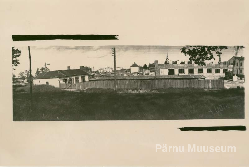 Photo, a. End of 1957, View from Pärnu valley to the area crushed during the war.