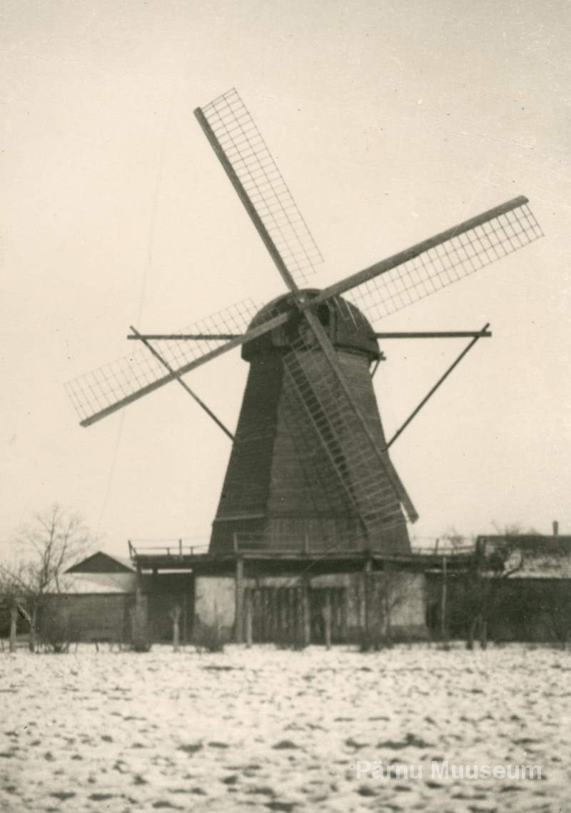Photo, 1938, the last remaining Dutch wind in the vicinity of Pärnu.