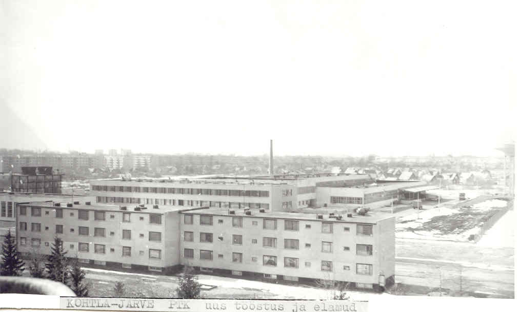New industrial building of Kohtla-Järve Milk Combination in Jõhvis in 1980s.