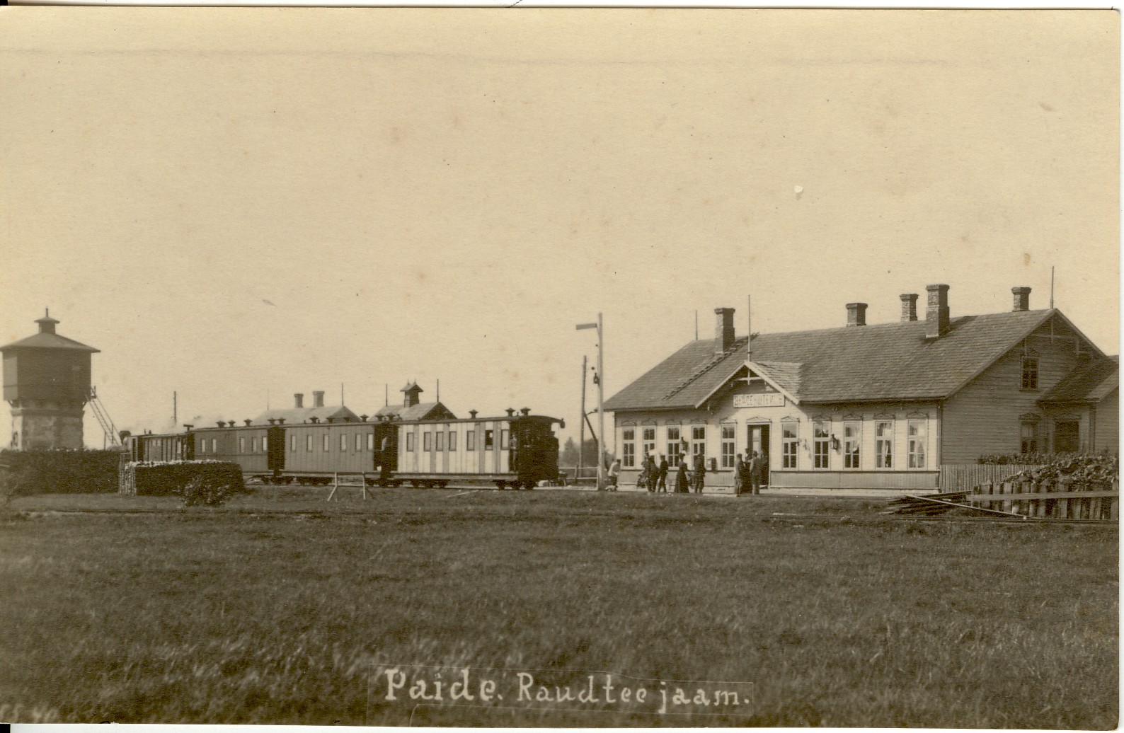 Photo, Paide Railway Station in the 1920s a.
