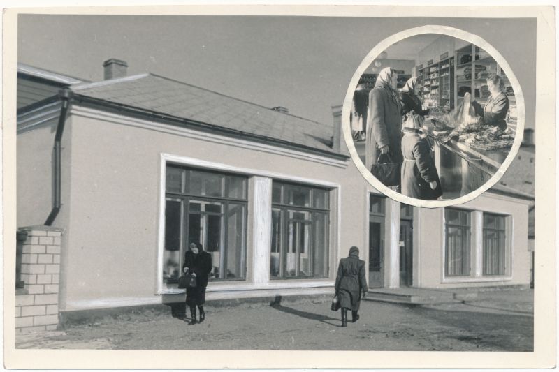 Photo. Lihula raj. An overview of the Open Store. Sõõris Figure Department. 1954. Photographer. V. Gorbunov. Eta.