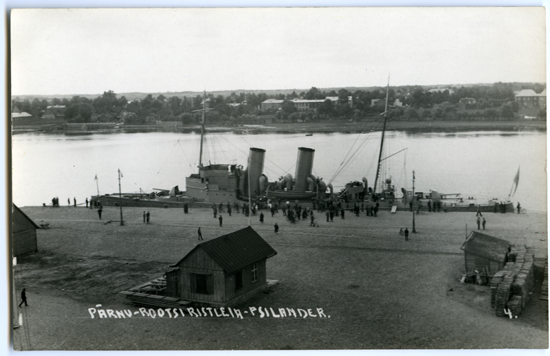 Swedish crossroads "Psilander" at the port of Pärnu