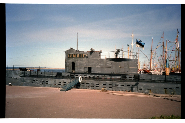 Submarine in the port of Lembit Pirita