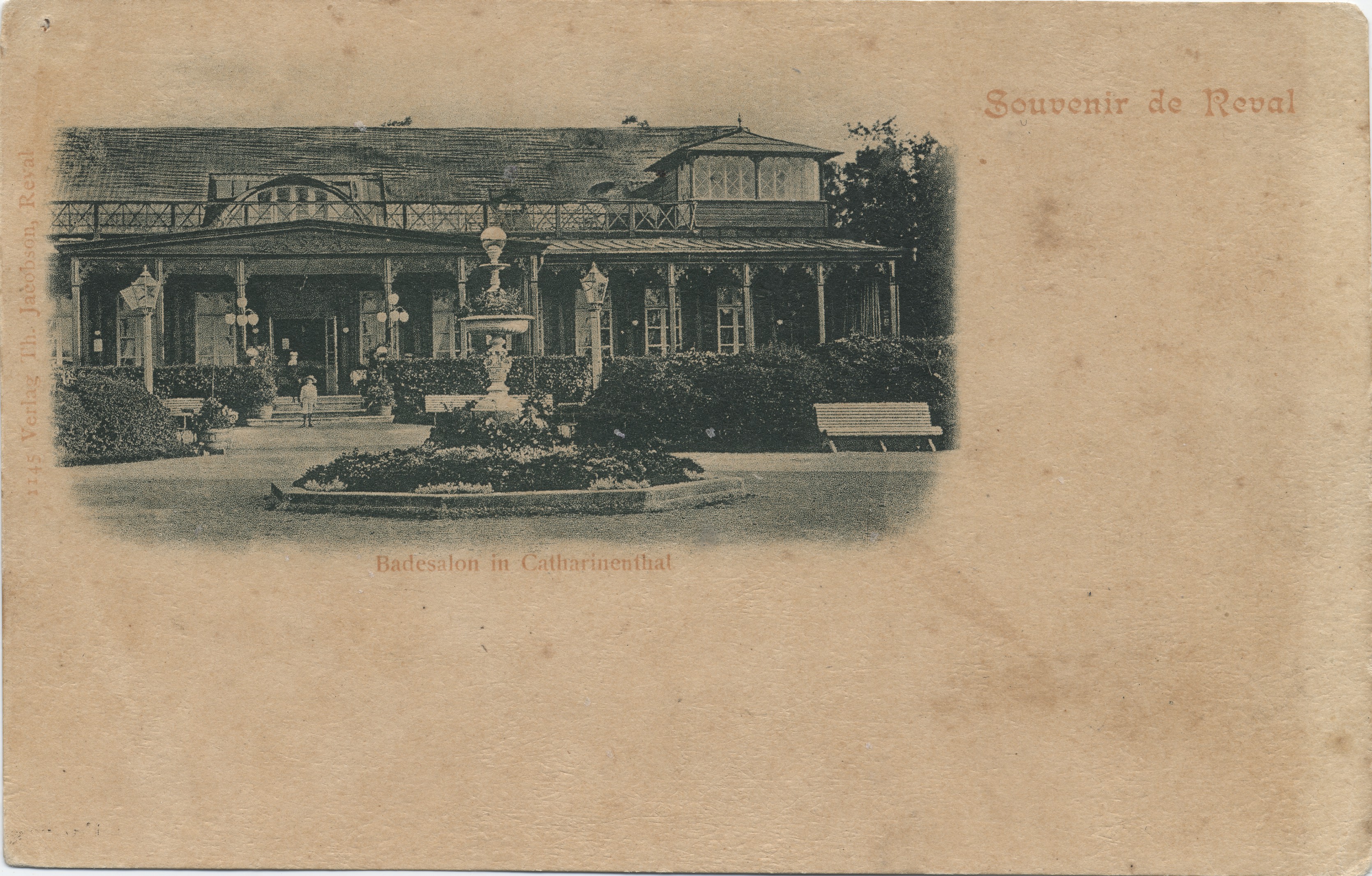 Souvenir de Reval : Badesalon in Catharinenthal