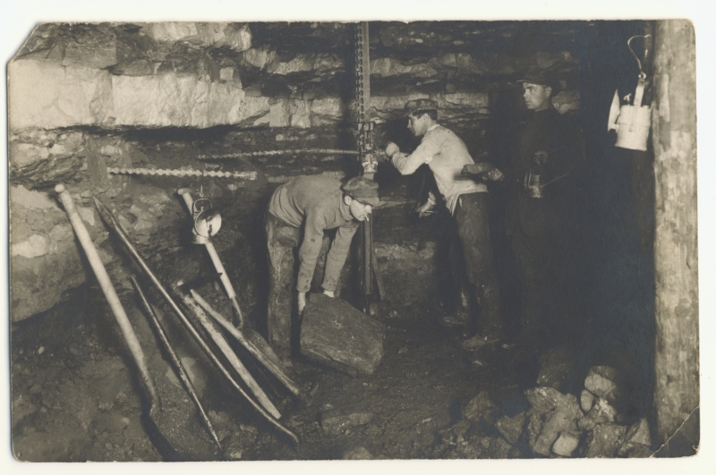 Workers in Kohtla-Järve underground mining