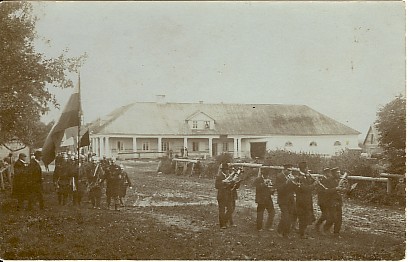 Photo, Paradise of Dog firefighters for the visit of the Grand Prix in 1907-08.