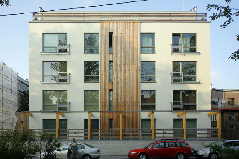 Apartment building Kadriorus Yellow 7, view of the building. Architectural office R-Konsult