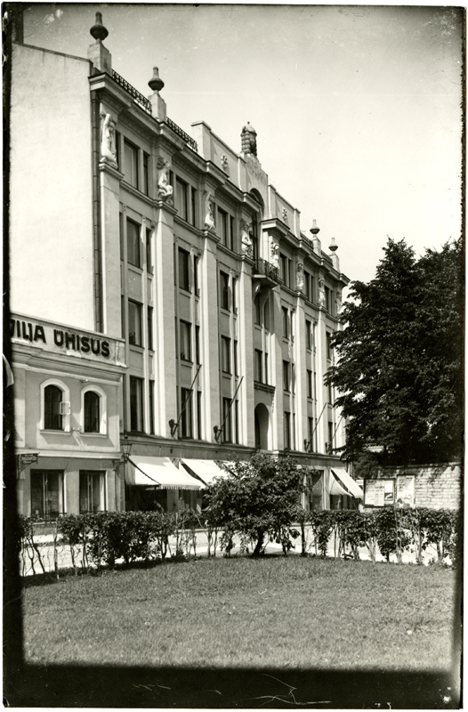 Ed Pohl's business and residential building in Tallinn, Valli tn, building view (repro). Architect Alexander Wladovsky