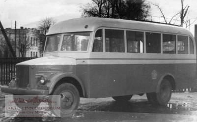 Production of Tartu Automotive Factory: bus ta 1-A. 1952