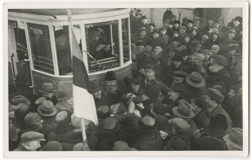Opening of the electric tire between the Russian market and Kadrioru 28.10.1925