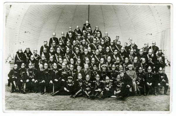 Group photo. Tartu Volunteer Fire Fire: Switchers in uniform. 1934