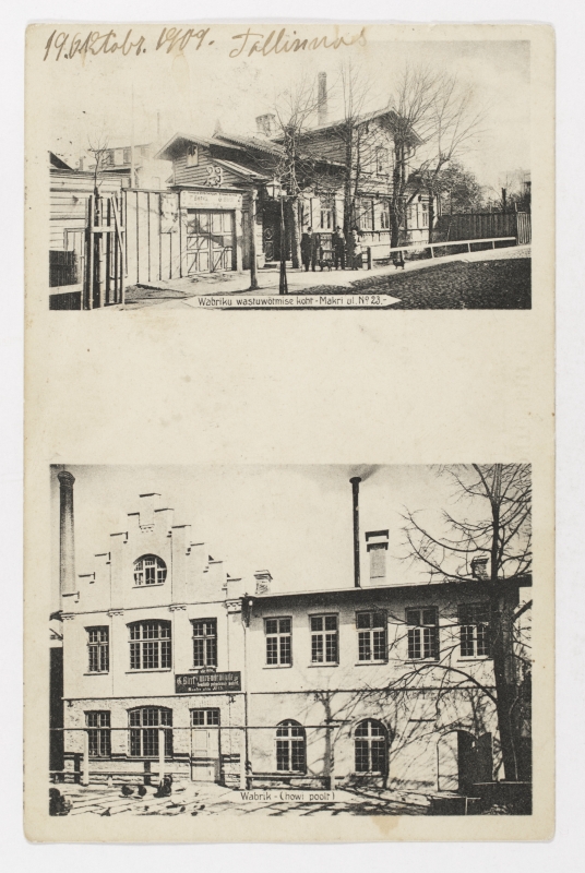 Factory on Maakri Street in Tallinn, 1909