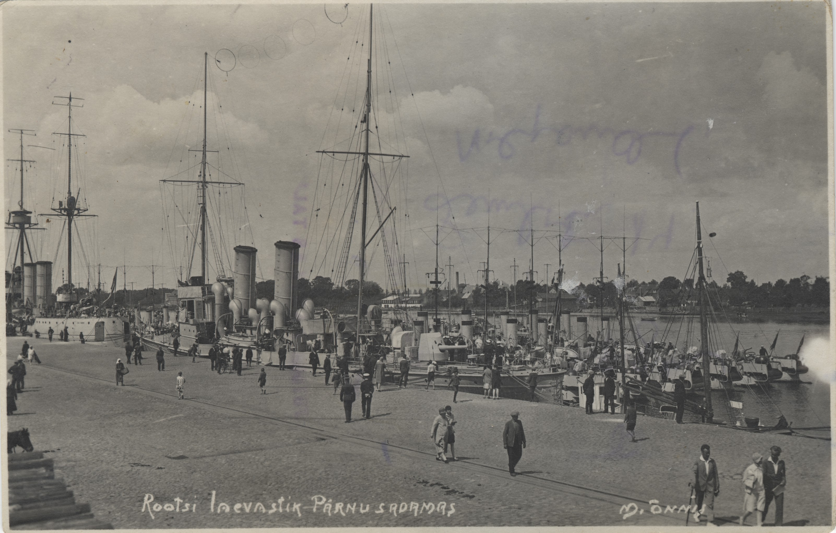 Swedish fleet at the port of Pärnu