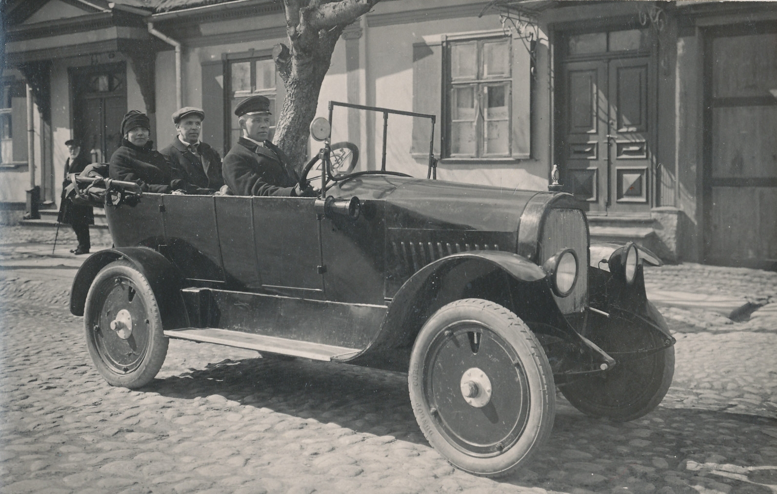Johann Martin with his car