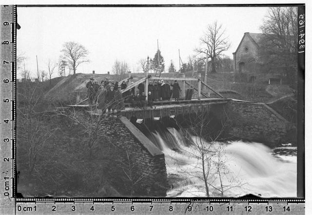 Kunda bridge during the Great Water in 1924. V. - Nigula khk, Kunda - Malla v, Kunda