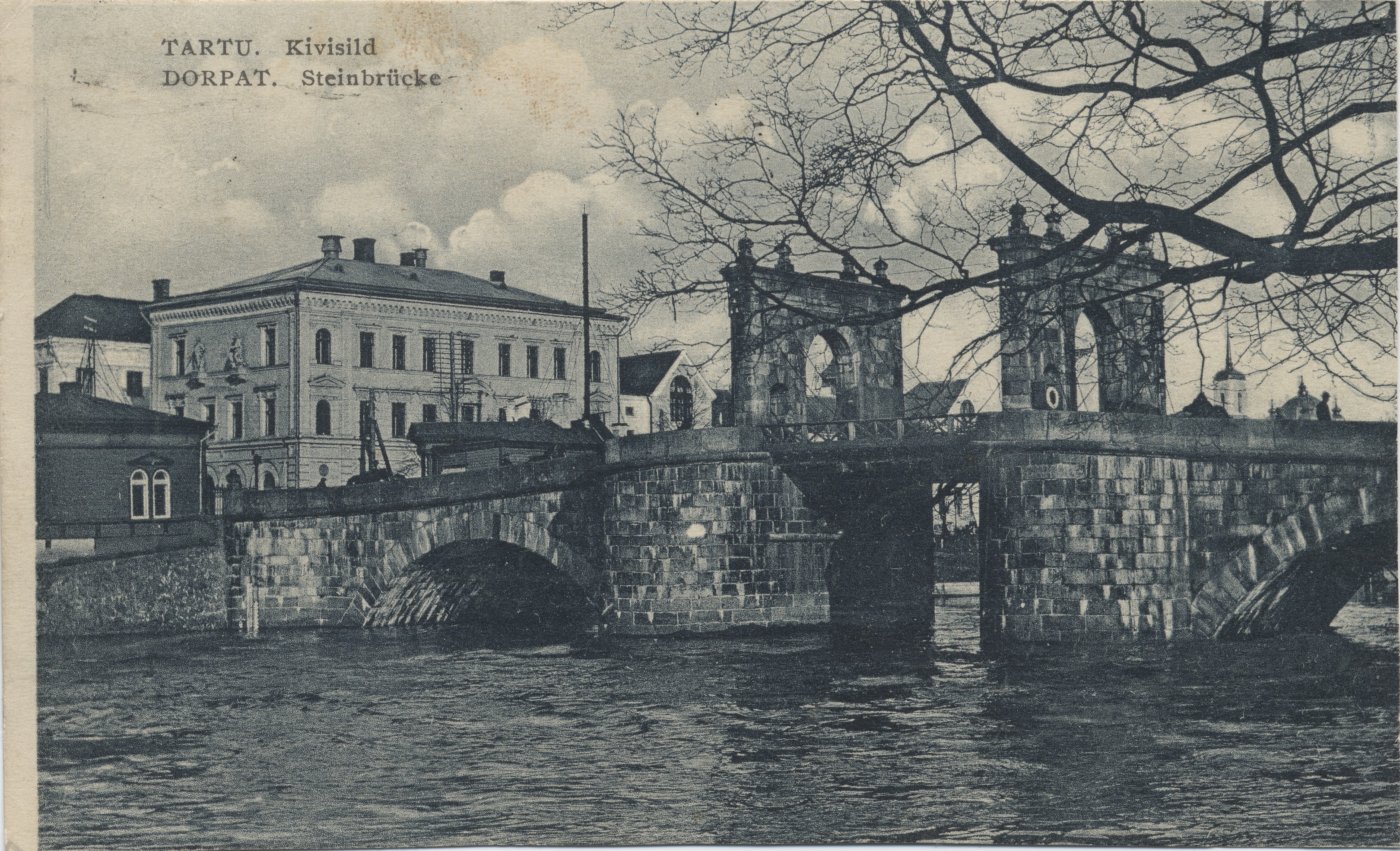 Tartu : stone sild = Dorpat : Stein bridge