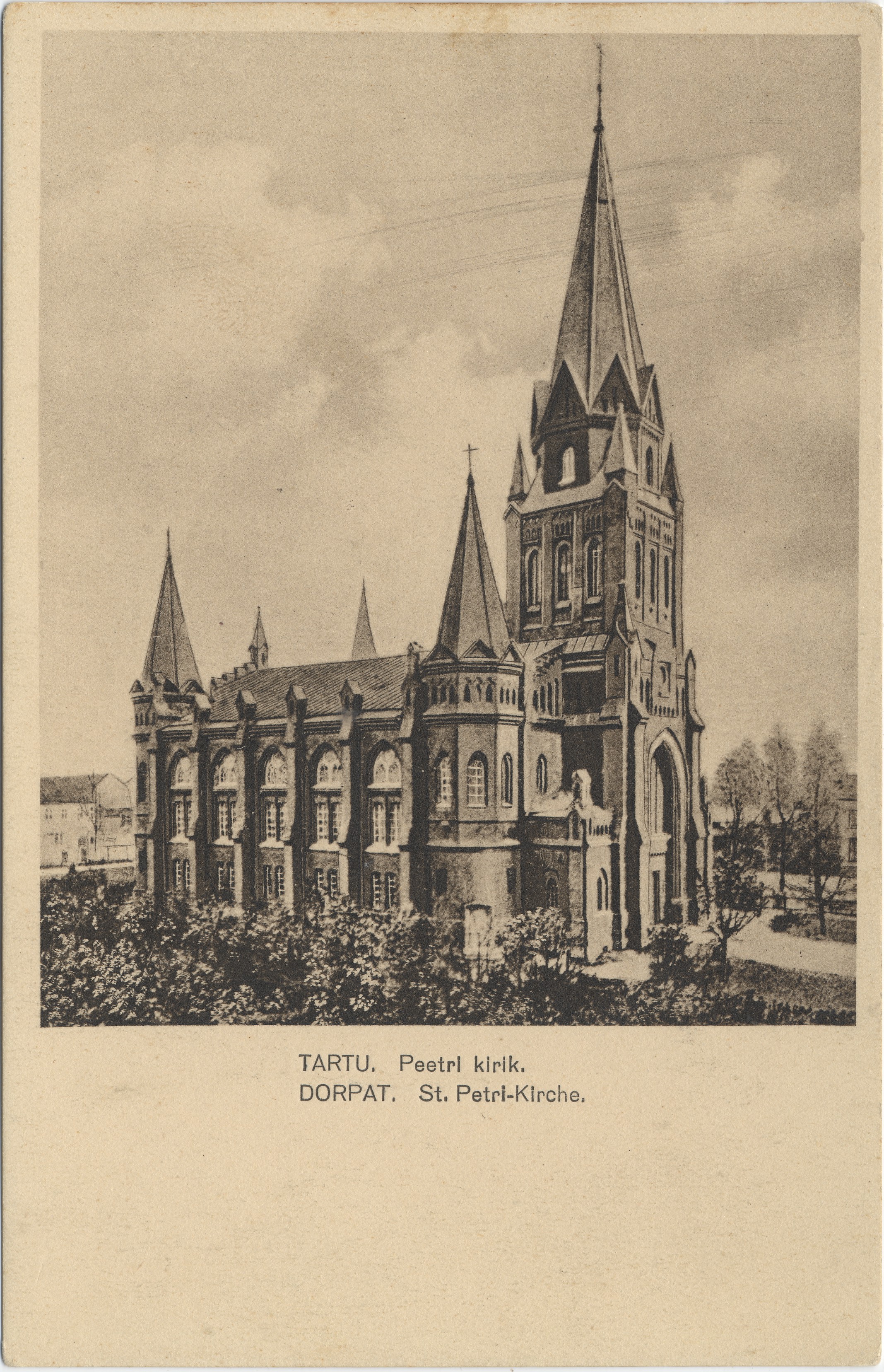 Tartu : Peetri Church = Dorpat : St. Petri-Kirche