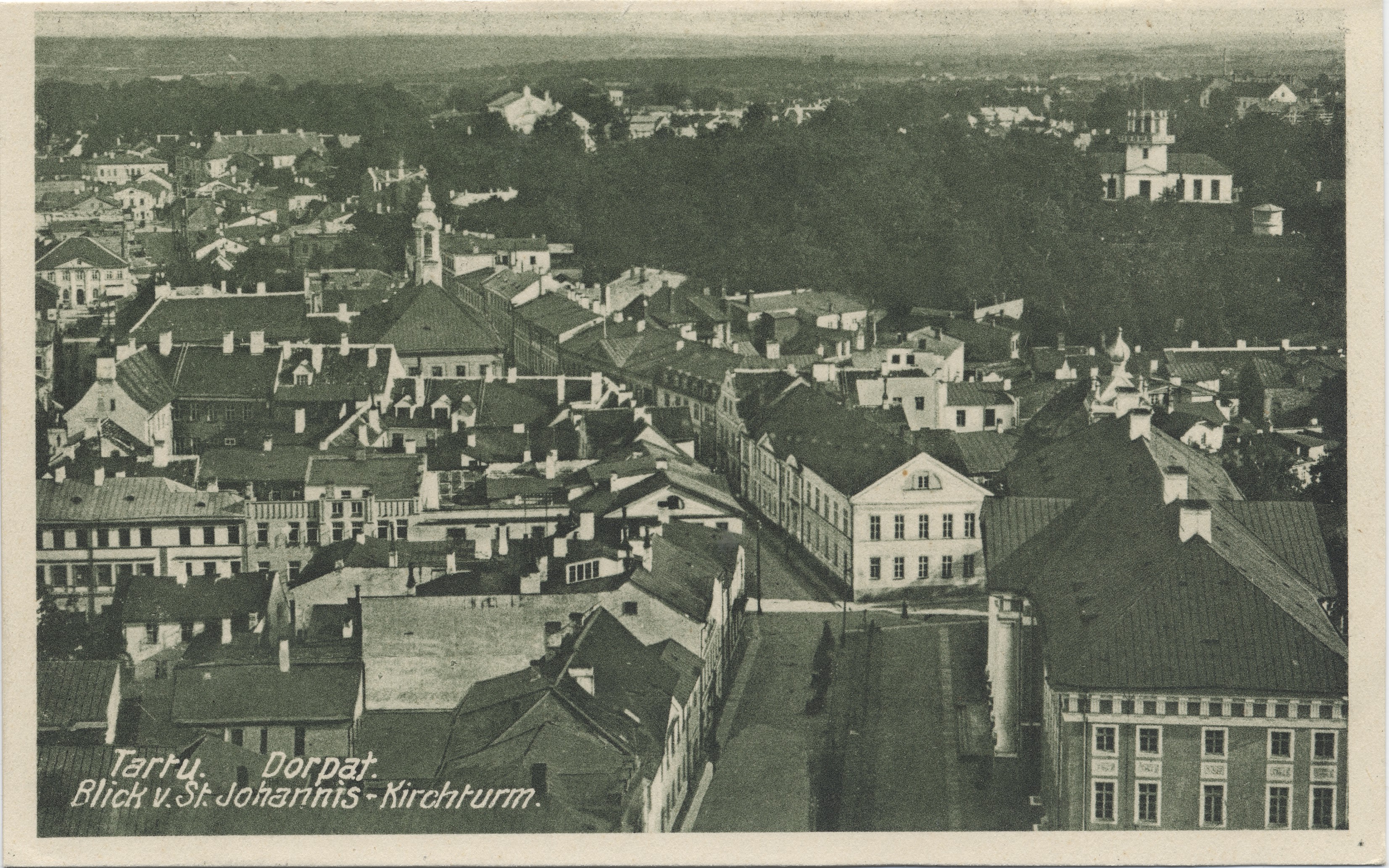 Tartu : Dorpat : view v. St. Johannis-Kirchturm