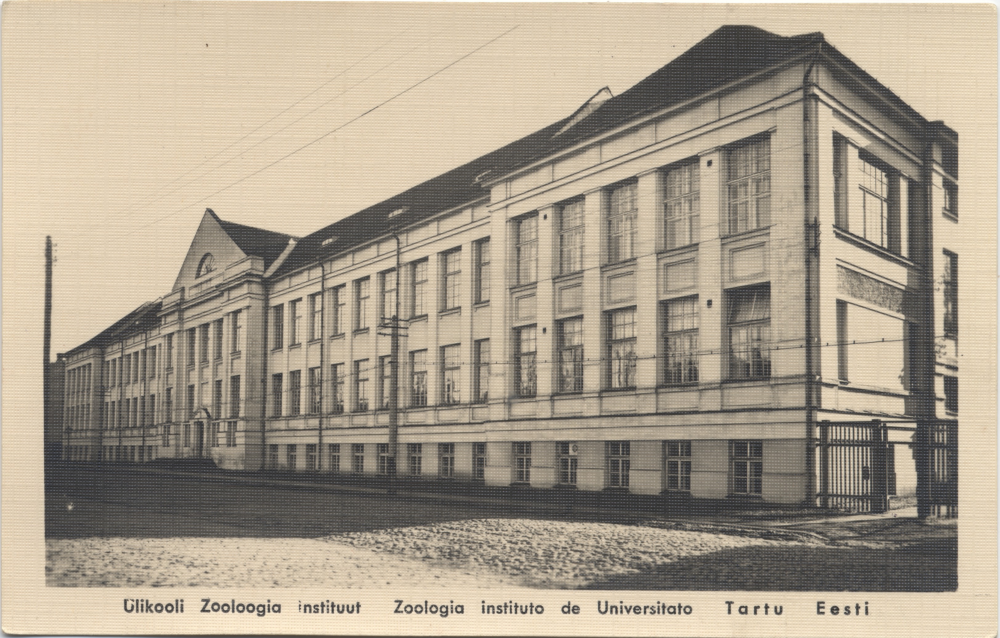Tartu Eesti : University Institute of Zoology = Institute of Zoology de Universitato