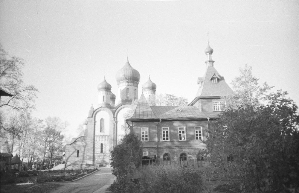 View of Pühtitsa Orthodox monastery in Kuremägi
