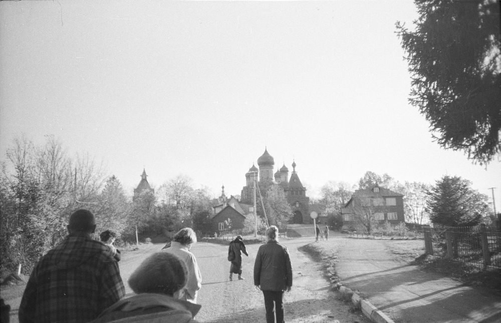 View of Pühtitsa Orthodox monastery in Kuremägi