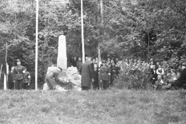 Opening of the memory pillar of the War of Independence in Germany