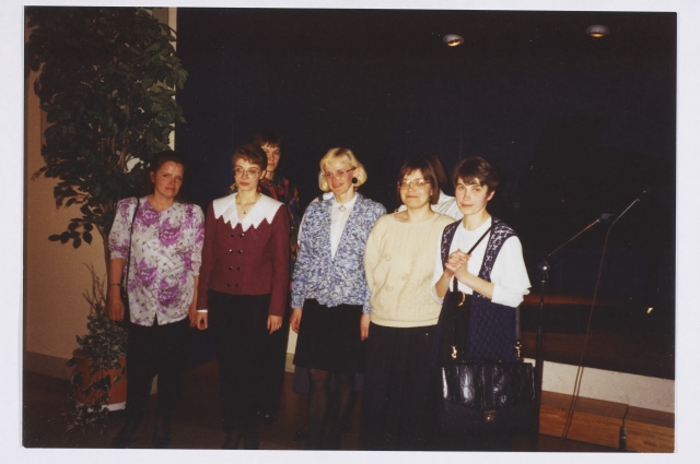 Female teachers of Otepää Music School at the concert of Otepää and Kumla Music Schools at Kumla congregation house