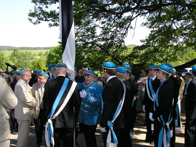 Estonian flag 120. Arrival of the flag to the Otepää Church.