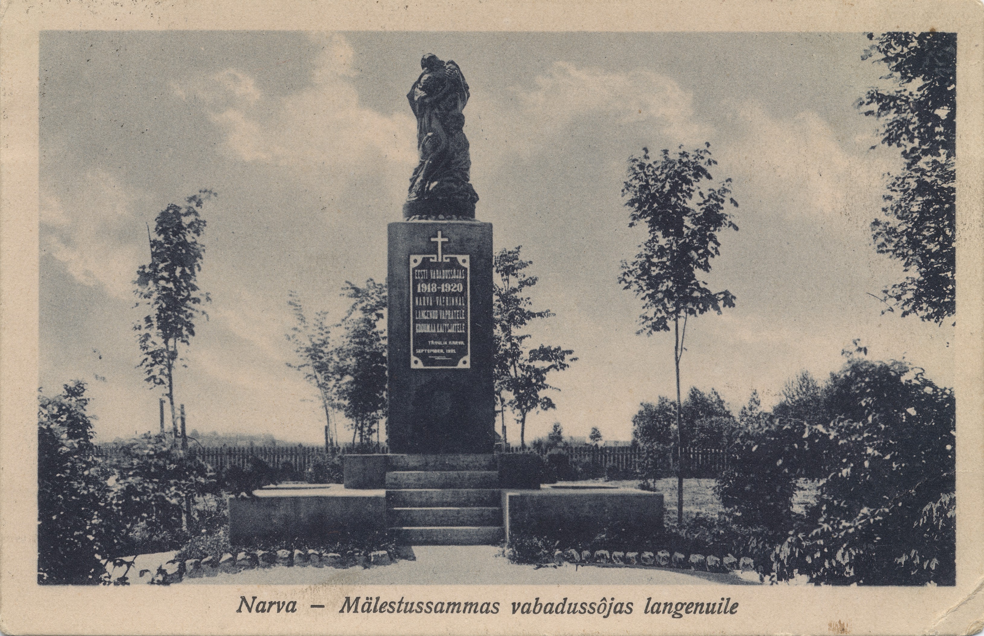 Narva monument for those who fell in the war of freedom