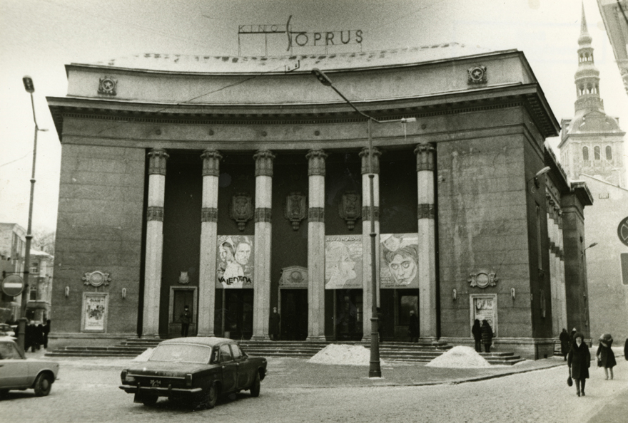 Cinema Friendship, view of the main façade. Architects August Volberg and Peeter Tarvas