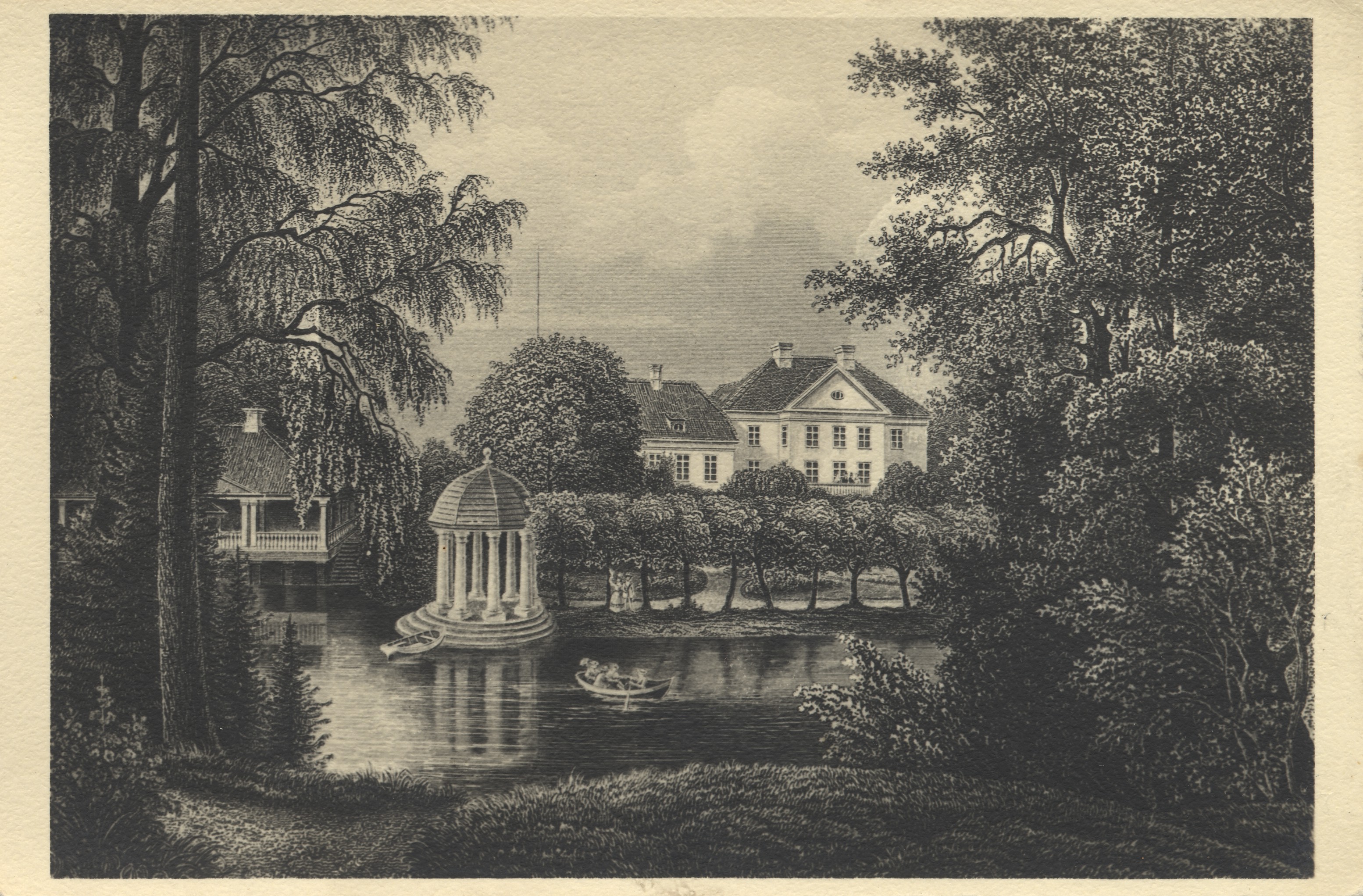 Palmse Manor in 1850 by Stavenhagen
