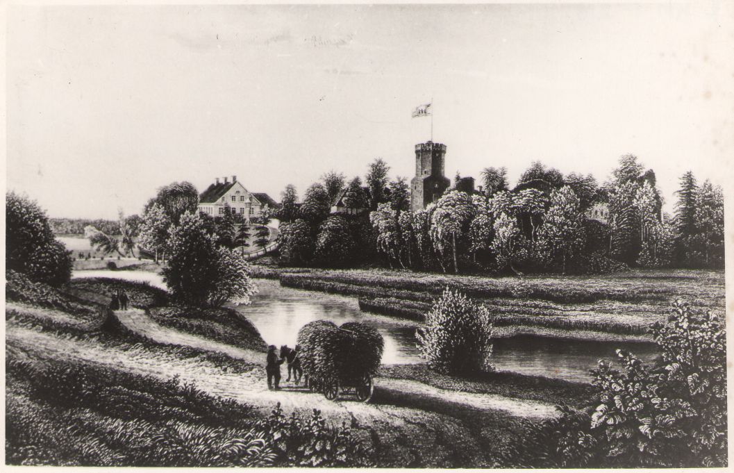 Photo. Ruins of Porkuni castle (W.S. Stavenhagen, 1857).