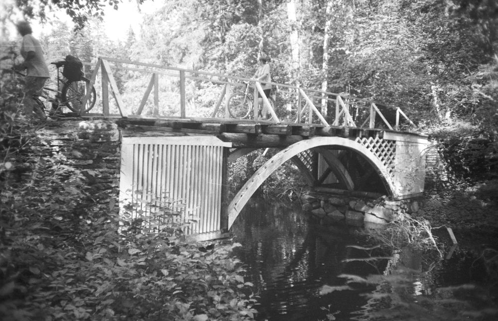 Wooden bridge in Palmse Manor Park