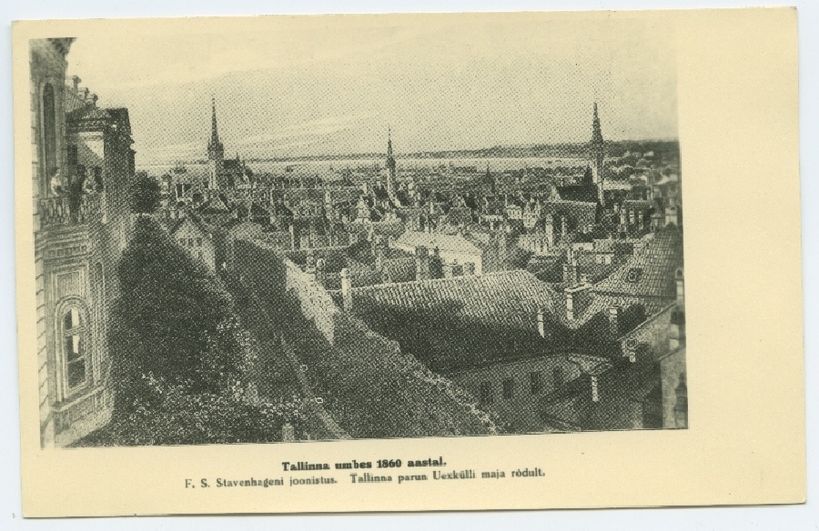 F.s. The drawing of Stavenhagen, Tallinn in about 1860, is a picture of the book.