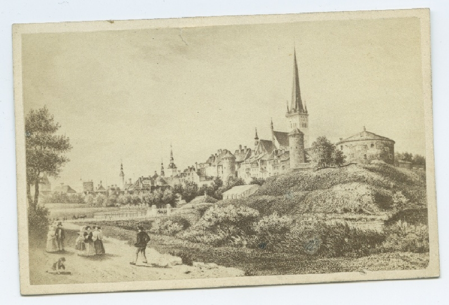Stavenhagen, "The Small Strandpforte", view of the city from the northeast.