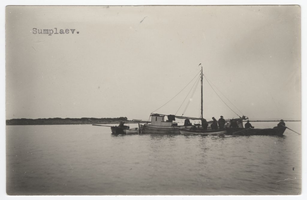 Haapsalu fishermen at sea to the embroidery transfer fish