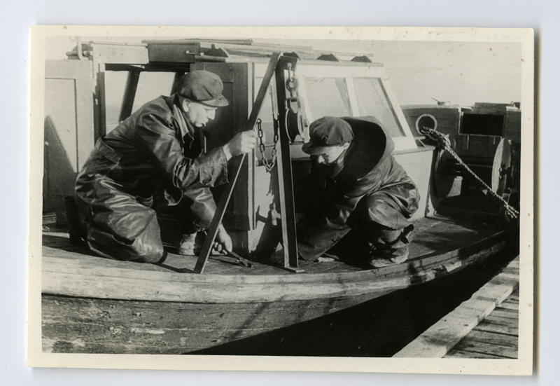 Admiral Nahhimov's collois fishermen on the trawl