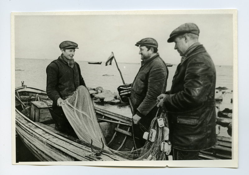 North Coast fishermen in J. Saaba, I. Keina and V. Saaba in the boat
