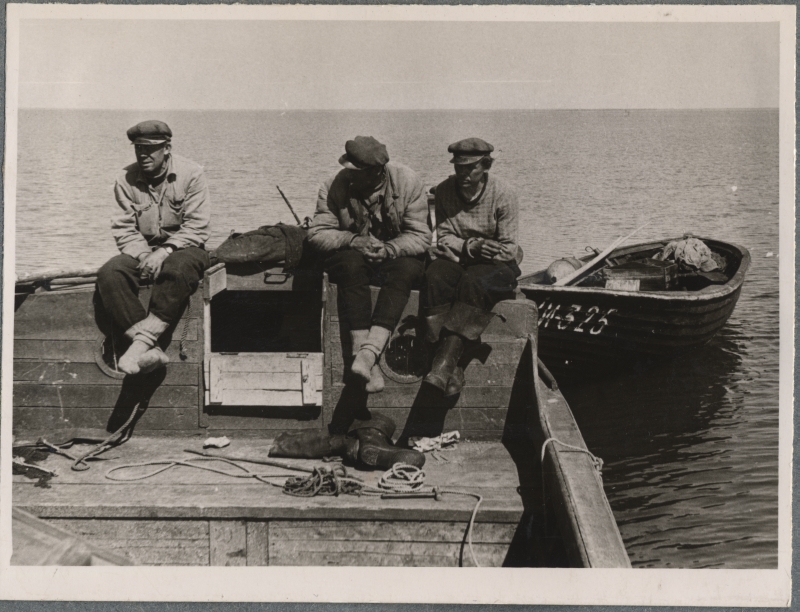Fishermen on the boat