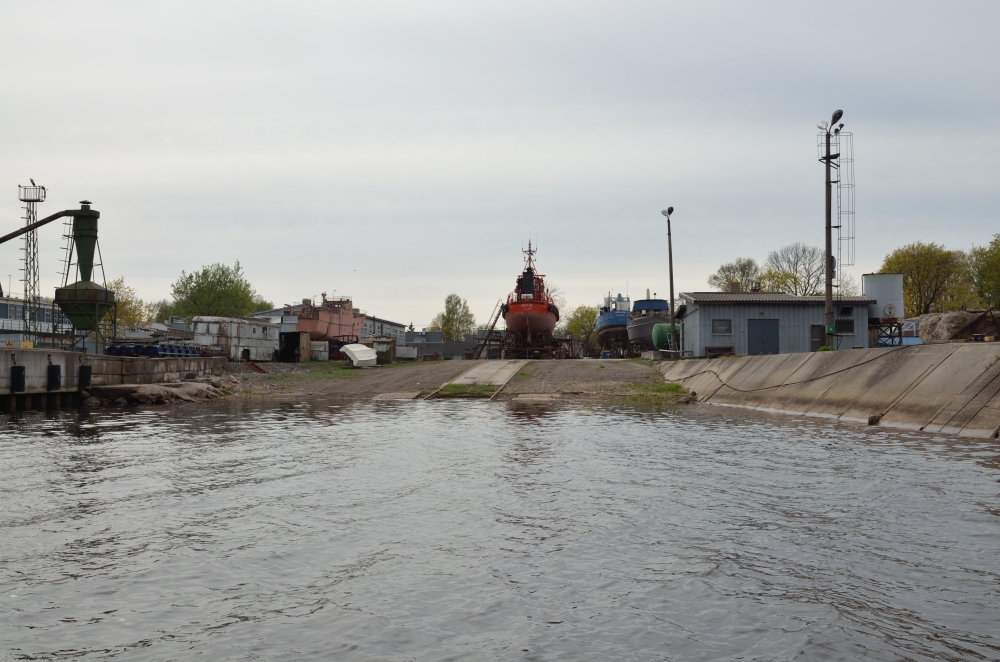 One part of Pärnu port, former Pärnu "Kaluri" ship repair plant and its slip