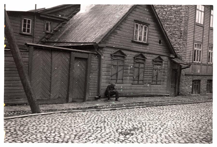 Tallinn, wooden house on Magasini Street.