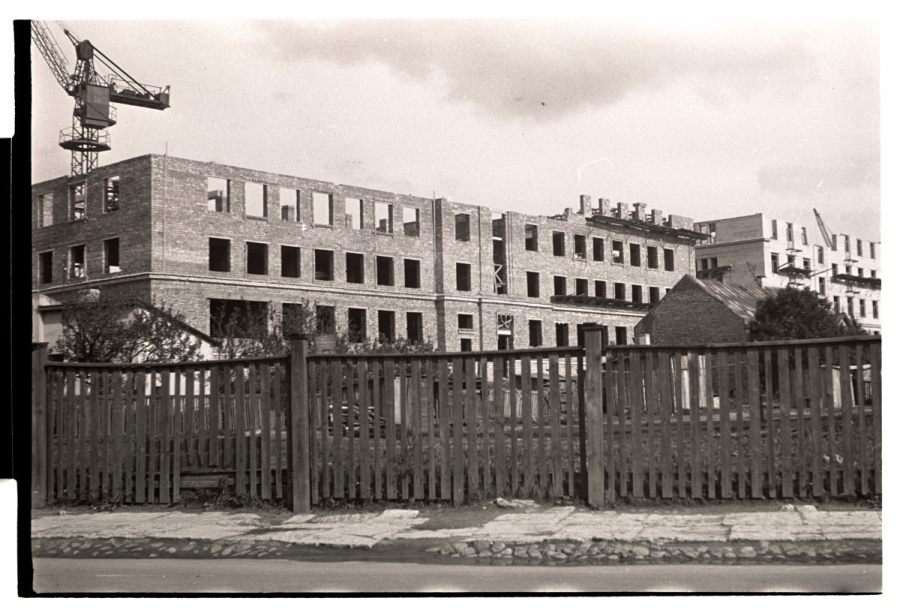 Tallinn, Komsomoli Street 35, construction of a new building, view from Koidu Street.