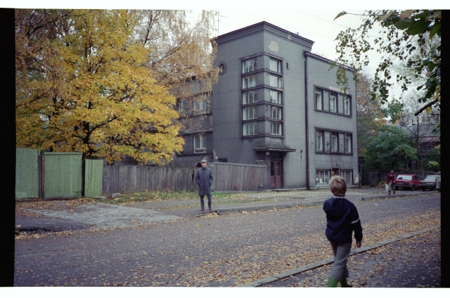 Hans Teetlaus at the 17th house of Koidu tn in Tallinn