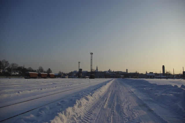 Winter Copli freight station