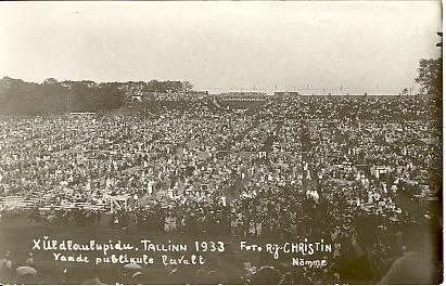 Photo, x general song festival in 1933.