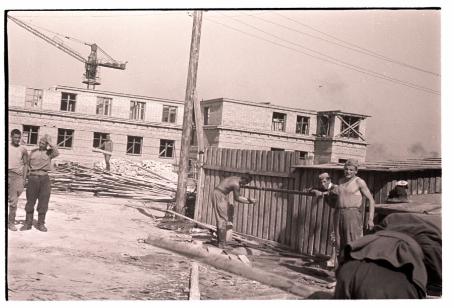 Tallinn, construction site in Lembitu Street.