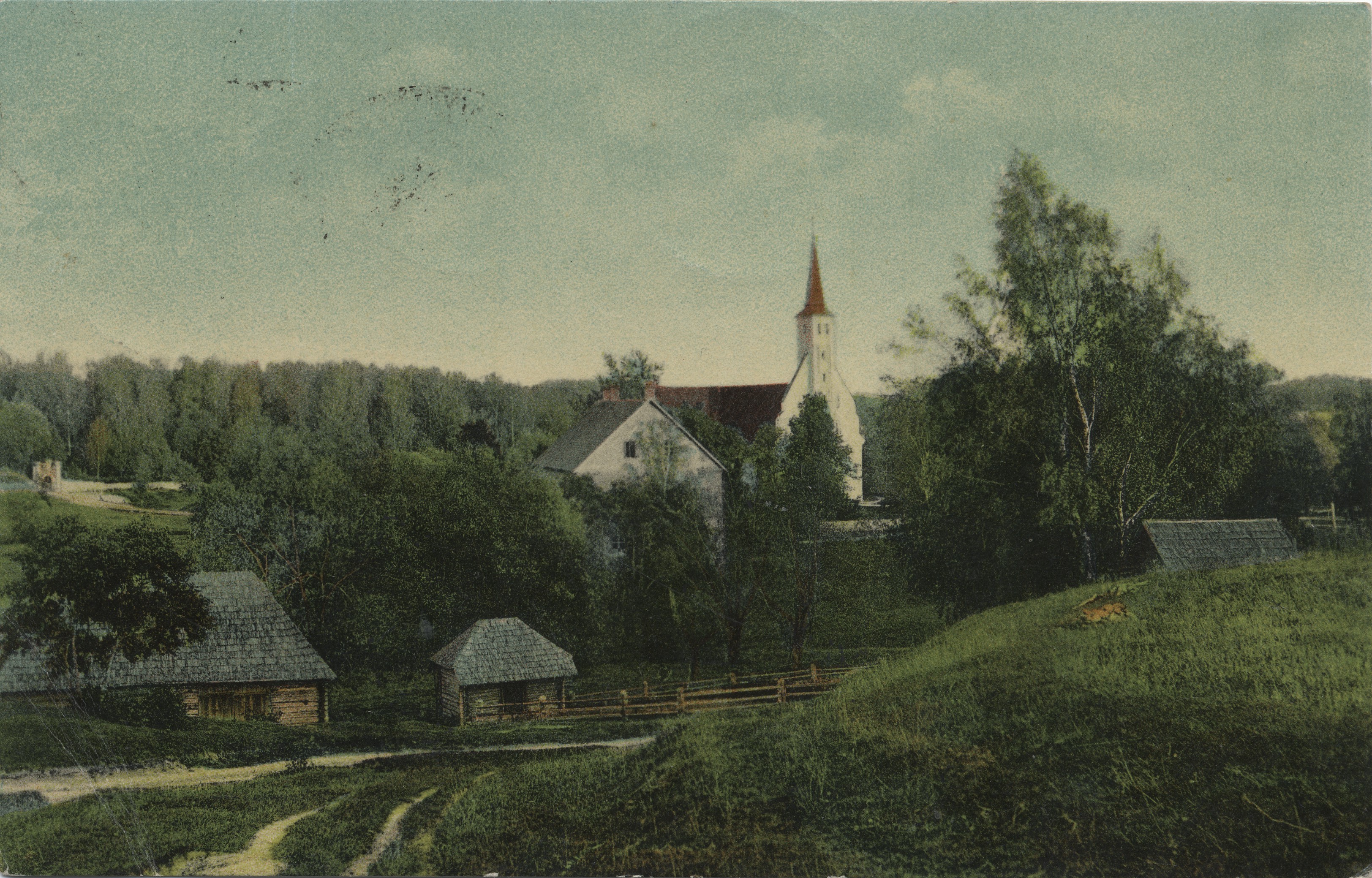 Livland : Põlwa cable, campus and church = Pölwe : Kirchhof, Konfirmandenhaus und Kirche